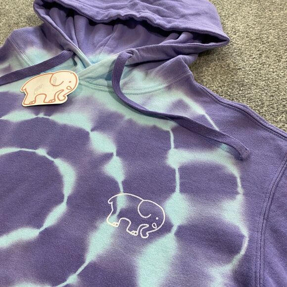 Ivory Ella Dusk Burst Tie Dye Sweatshirt Hoodie Womens Small S Purple Blue NWT - Picture 3 of 16